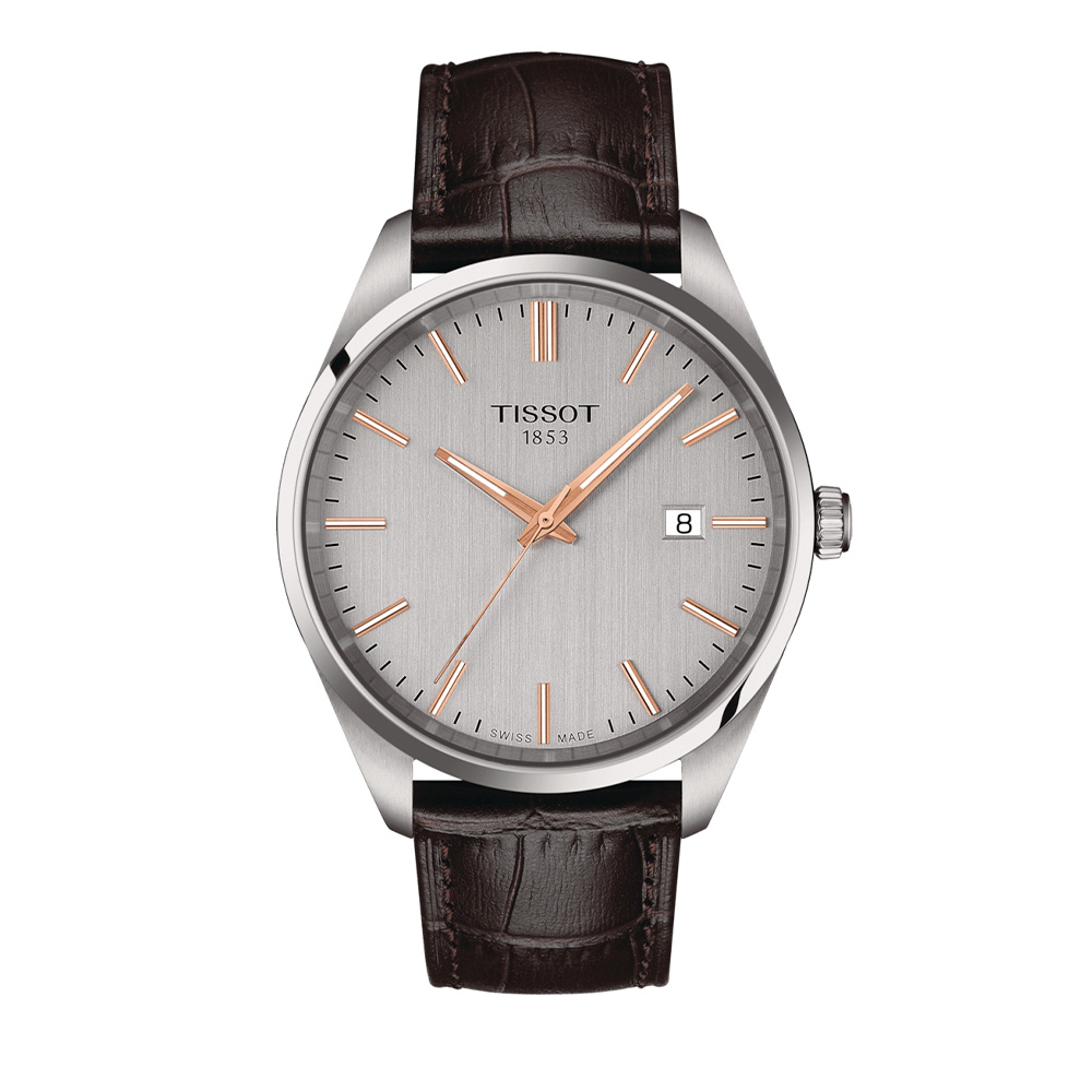 Tissot T-Classic PR 100 Brown Leather Strap T1504101603100