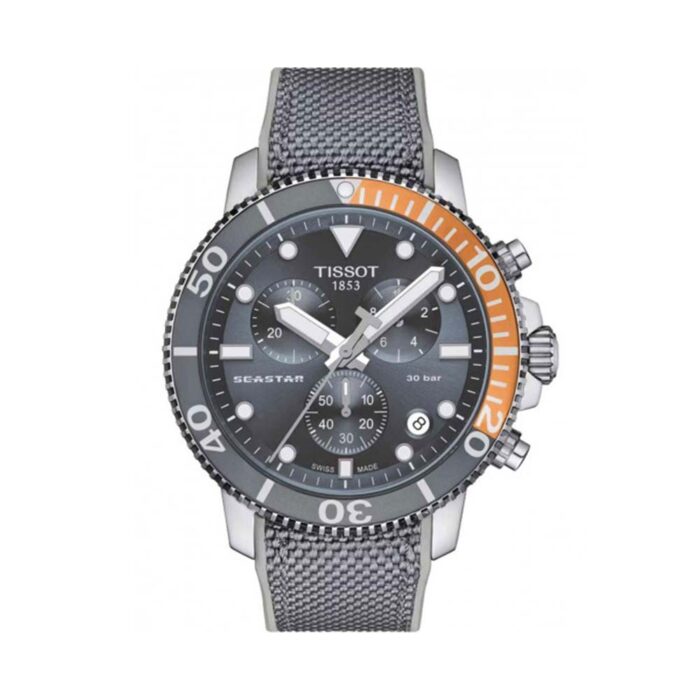 Tissot T-Sport Seastar Chronograph Grey Fabric Strap T1204171708101